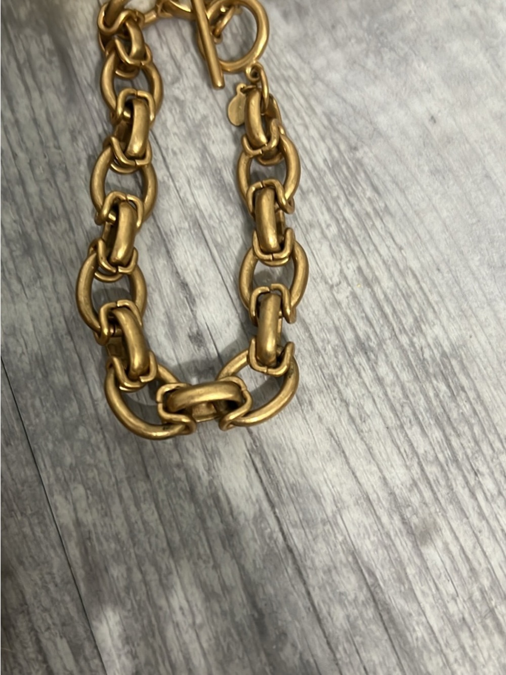 Premier Designs Gold Link Necklace and Bracelet Set Bronze Beauty - Picture 2 of 4